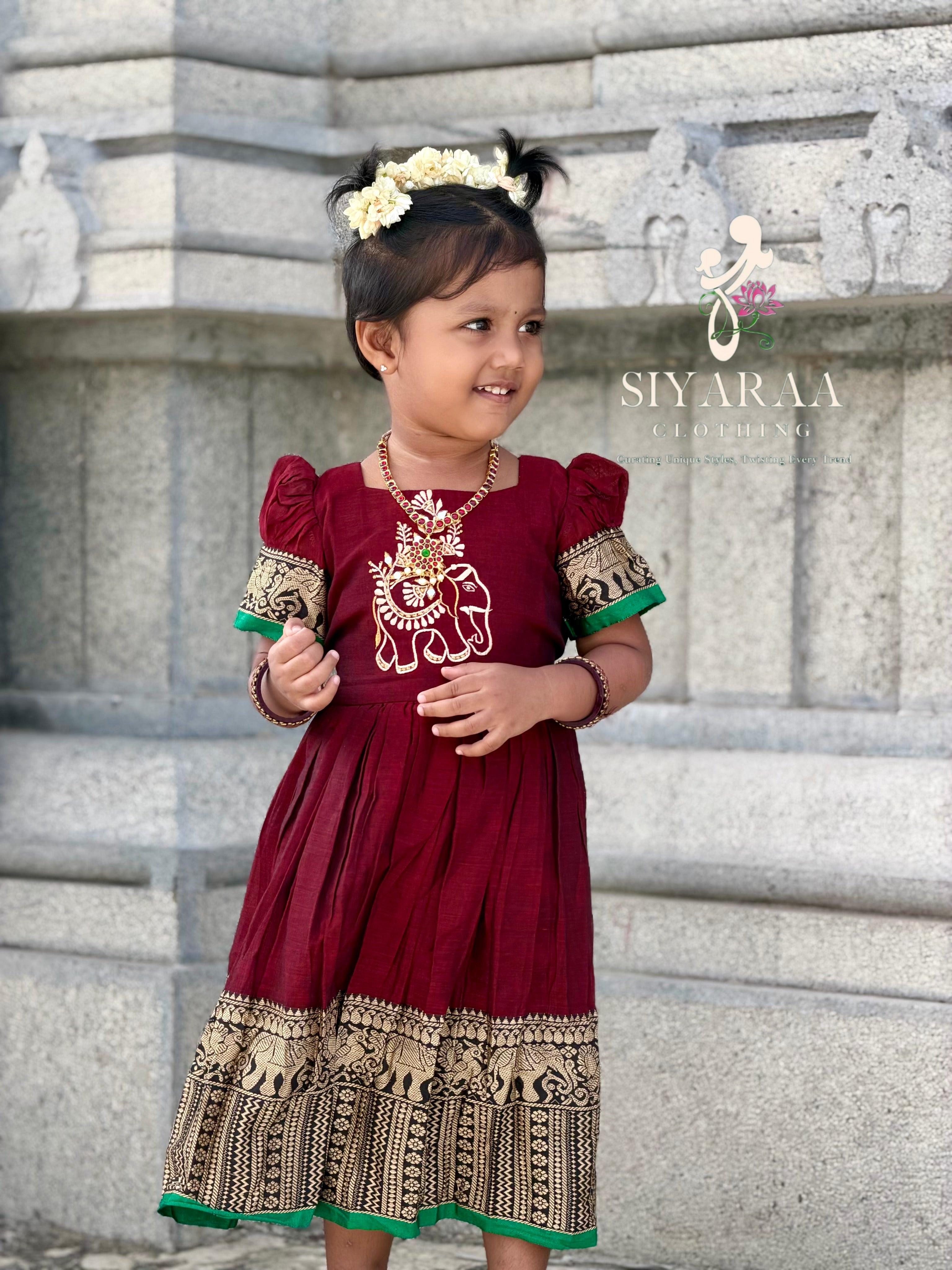 SIYA140 | Meher Handloom Cotton Gathered Anarkali (Combo)