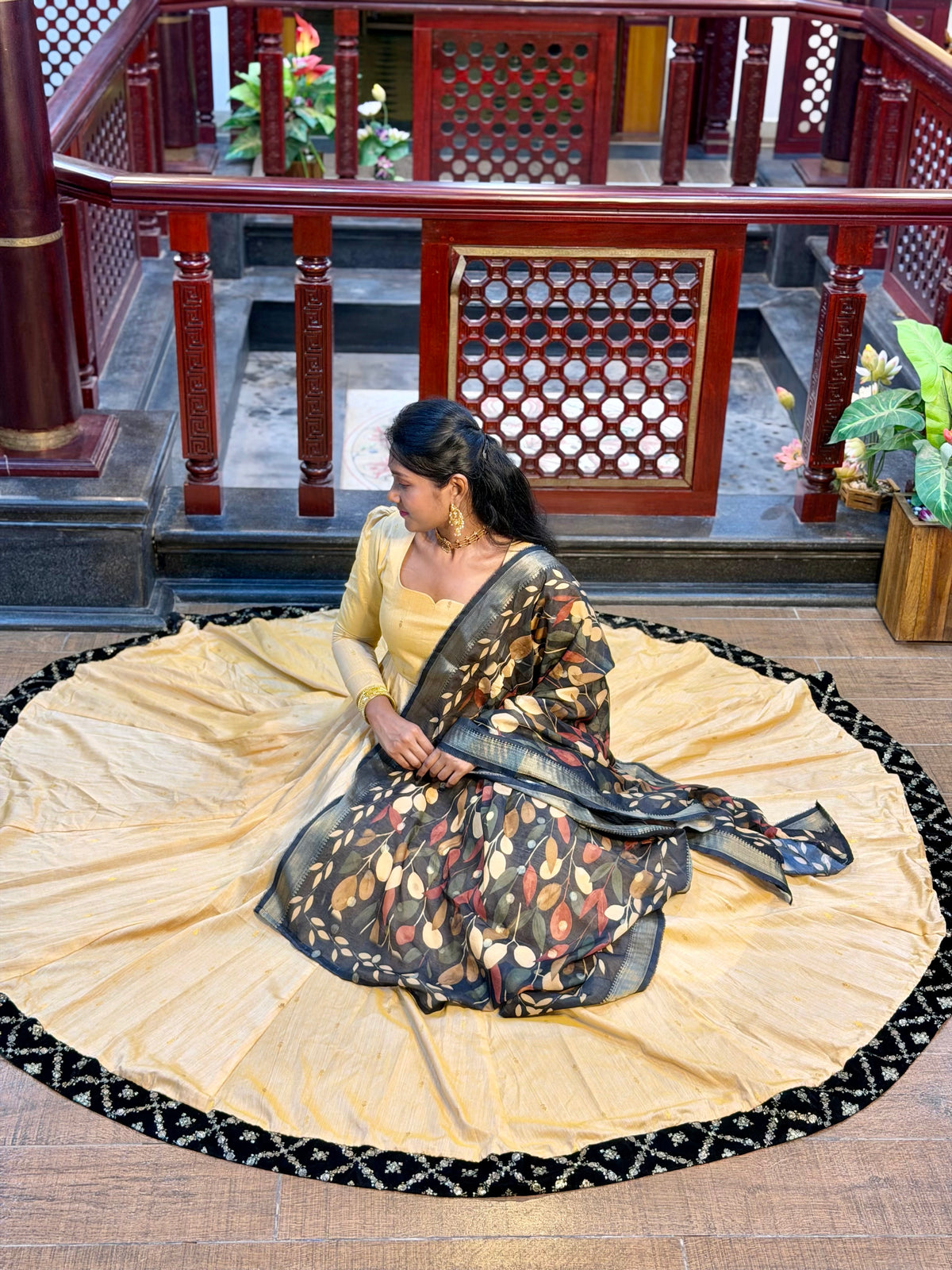SIYA144 Sandal| Meher Panelled Anarkali