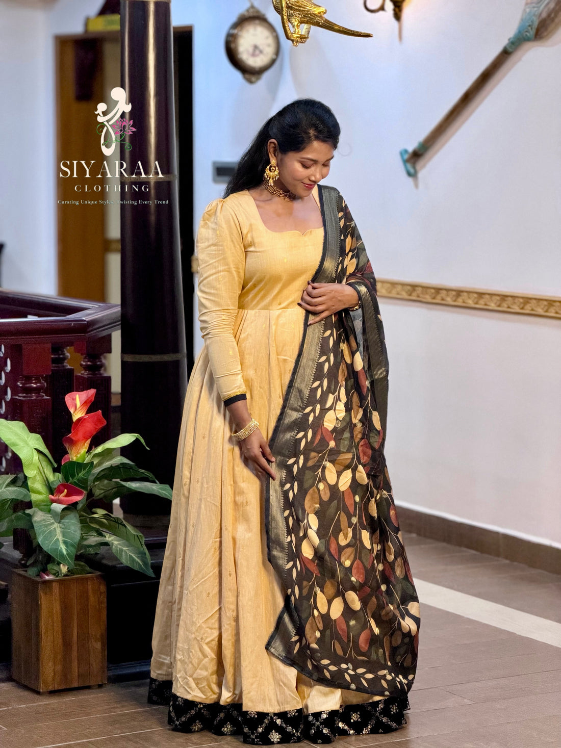 SIYA144 Sandal| Meher Panelled Anarkali