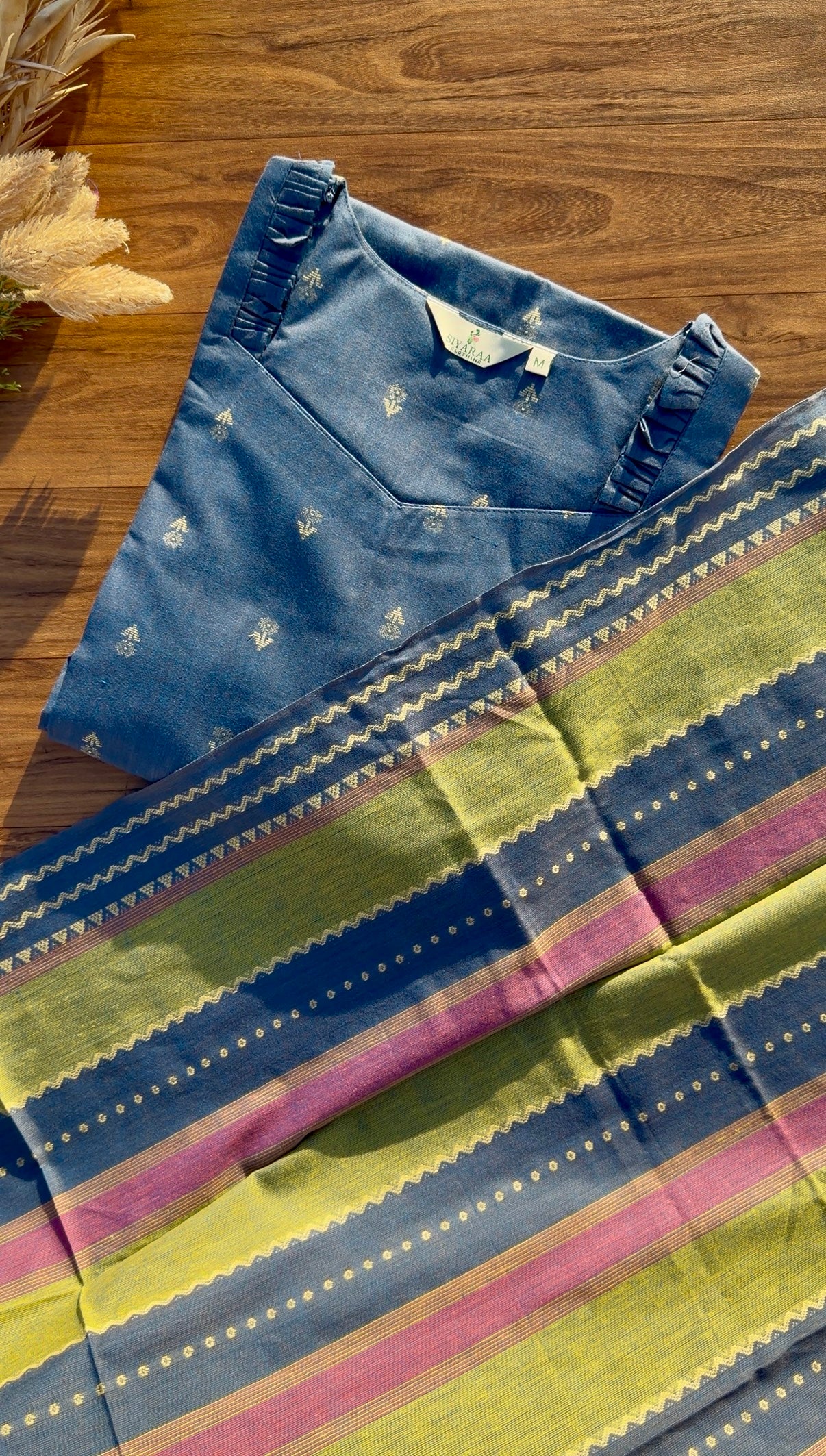 SIYA060 Blue| Aarini Premium Cotton Kurta Set (3-Piece)