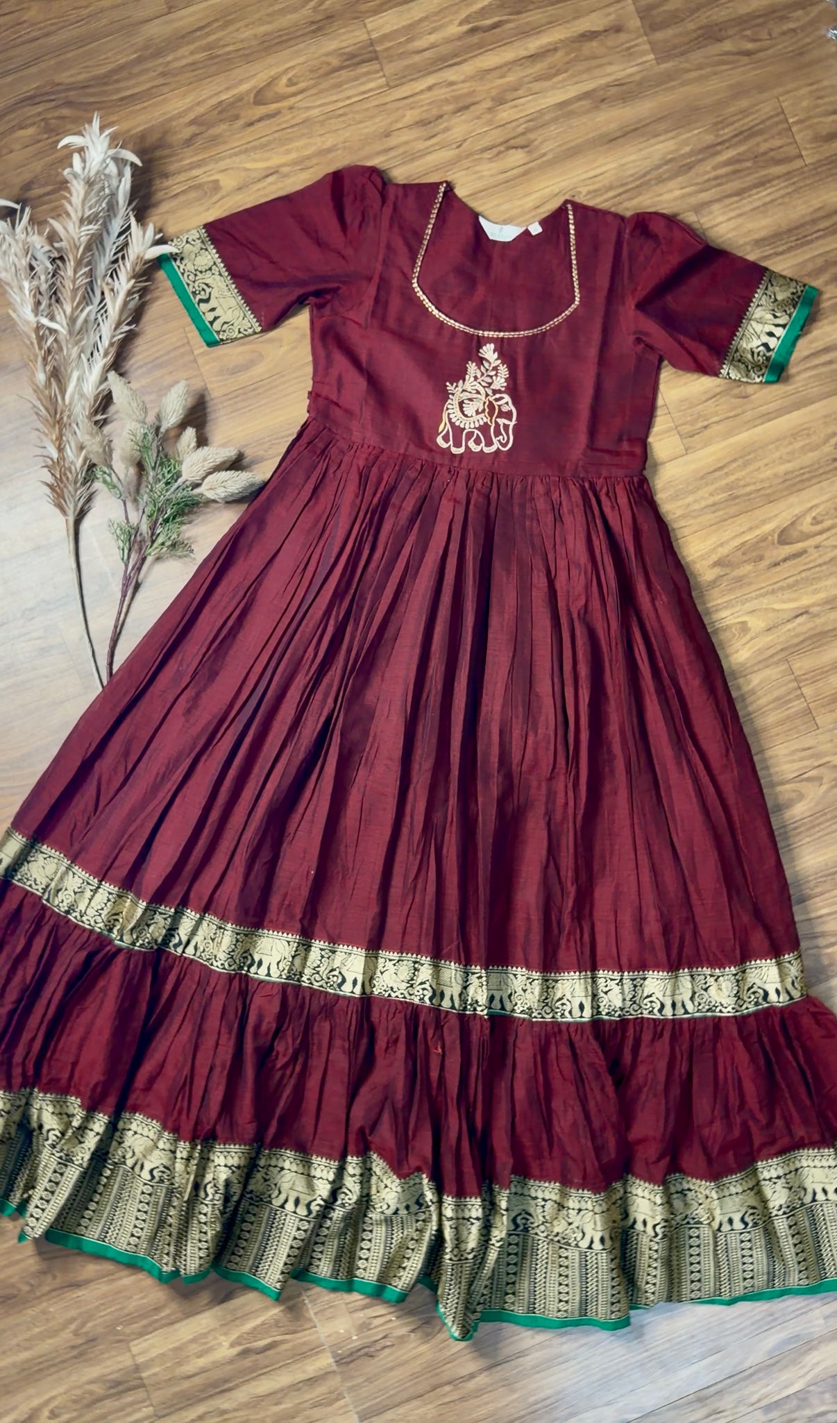 SIYA140 | Meher Handloom Cotton Gathered Anarkali (Combo)