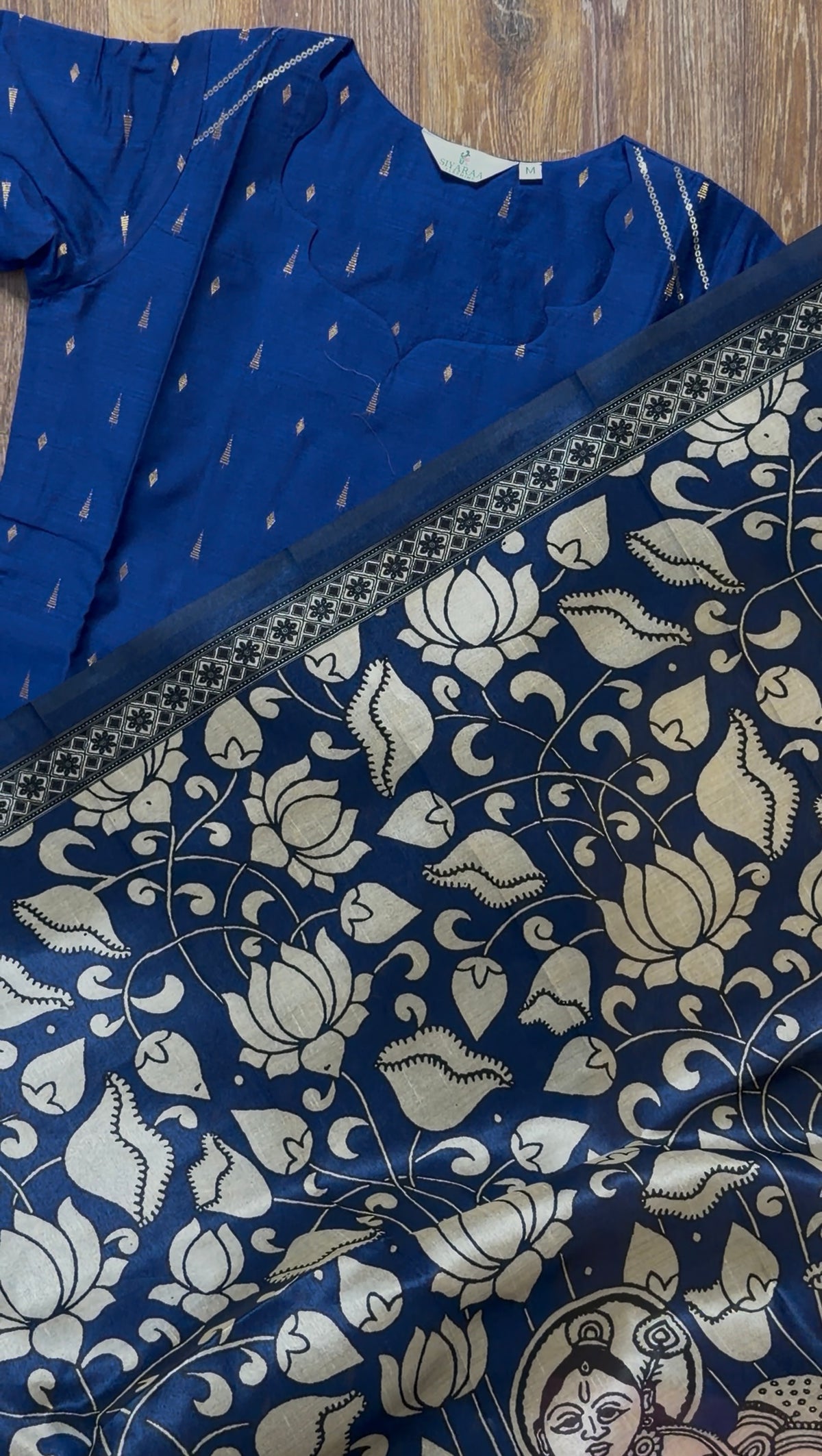 SIYA158 Blue| Iniya Premium raw silk kurta set (3 Piece)