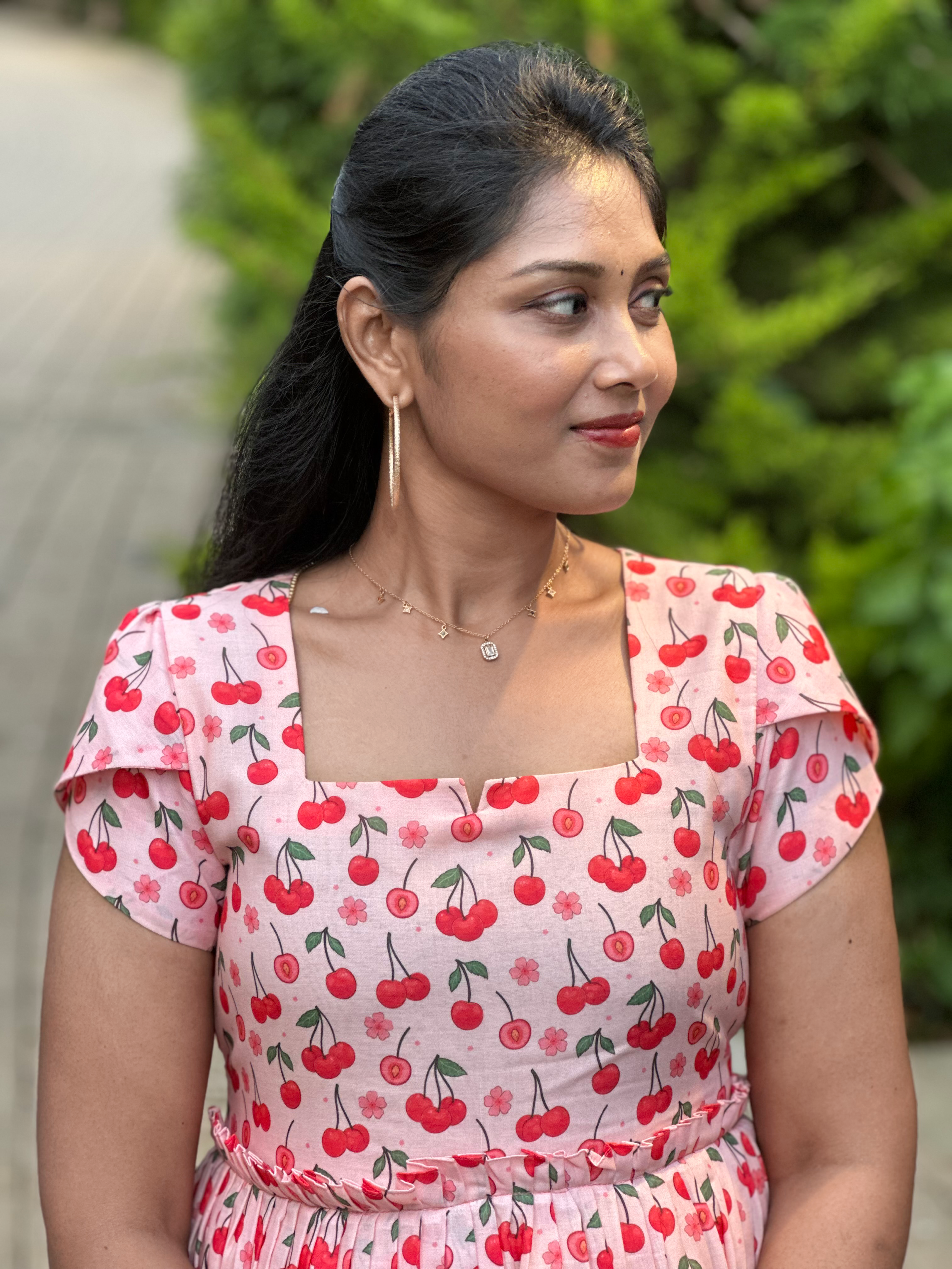 SIYA118 Pink| Mul Cotton Maxi – Women