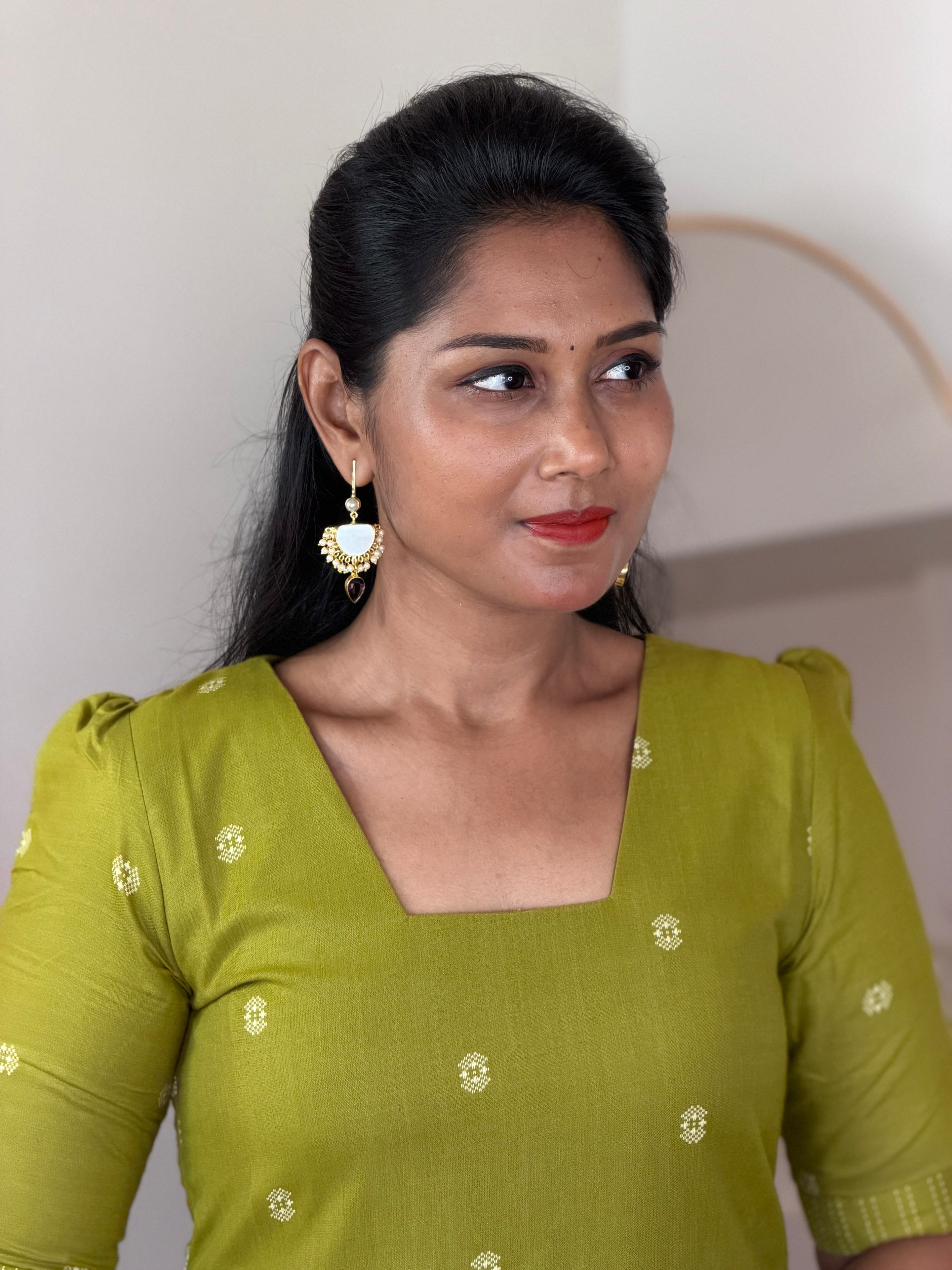 SIYA121 Green| Zivara Cotton Co-Ord Set (Top and Pant)