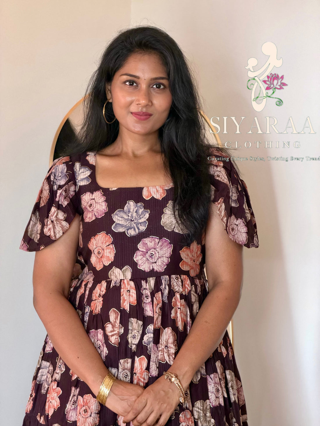 SIYA122 Brown|Miraya Premium Rayon Maxi