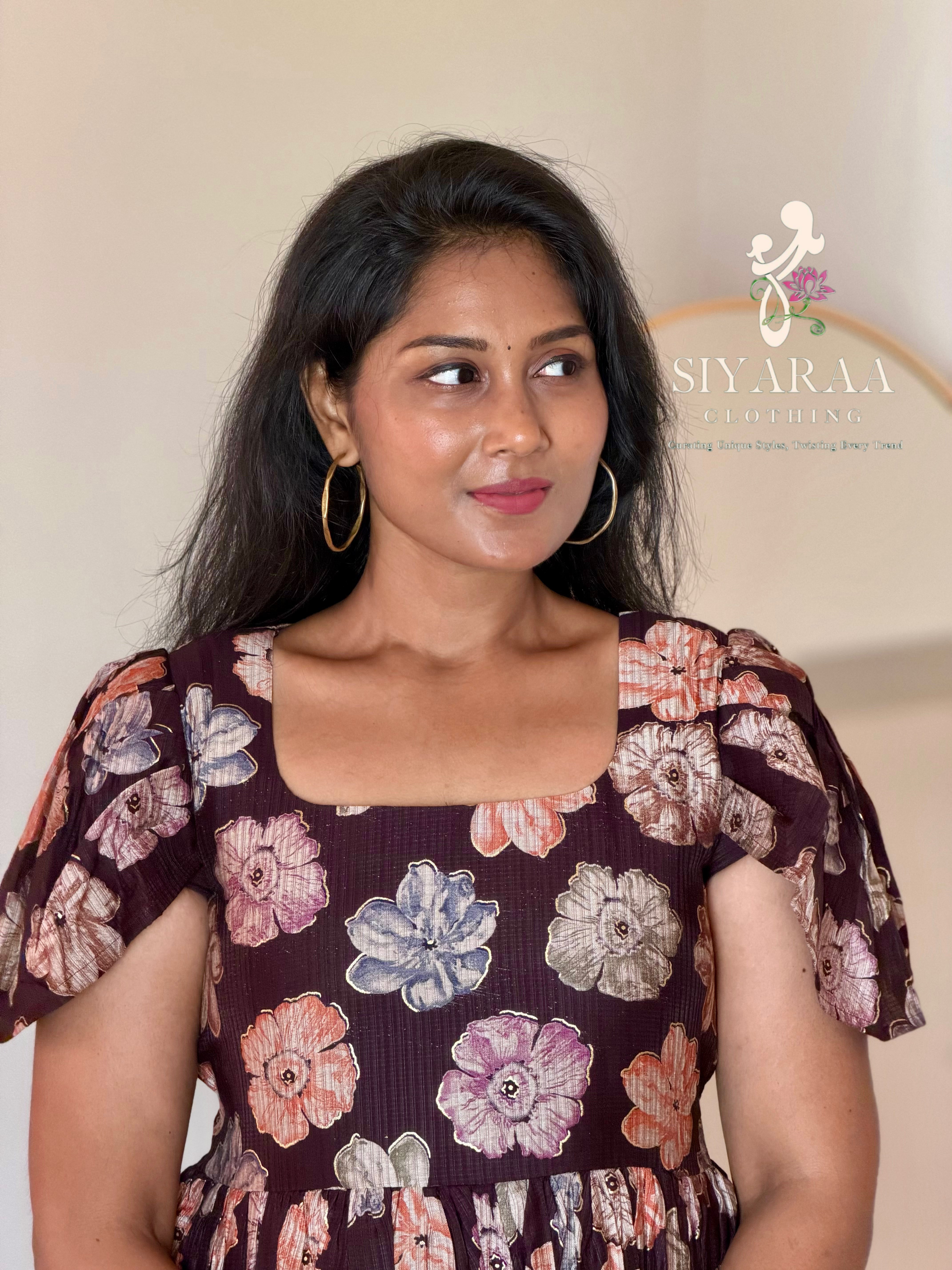 SIYA122 Brown|Miraya Premium Rayon Maxi