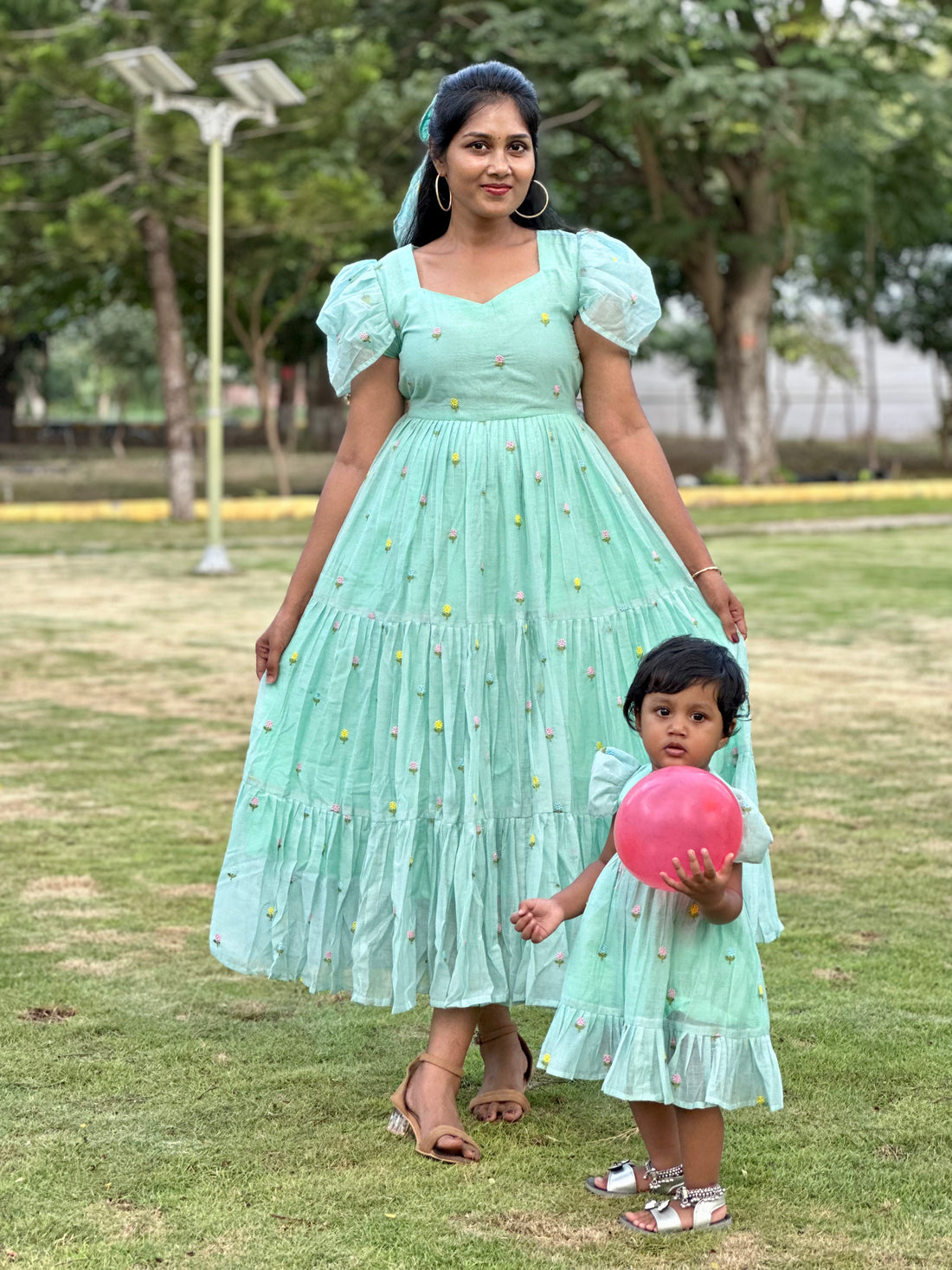 SIYA047 | Meher Mul Chanderi Girls Frock