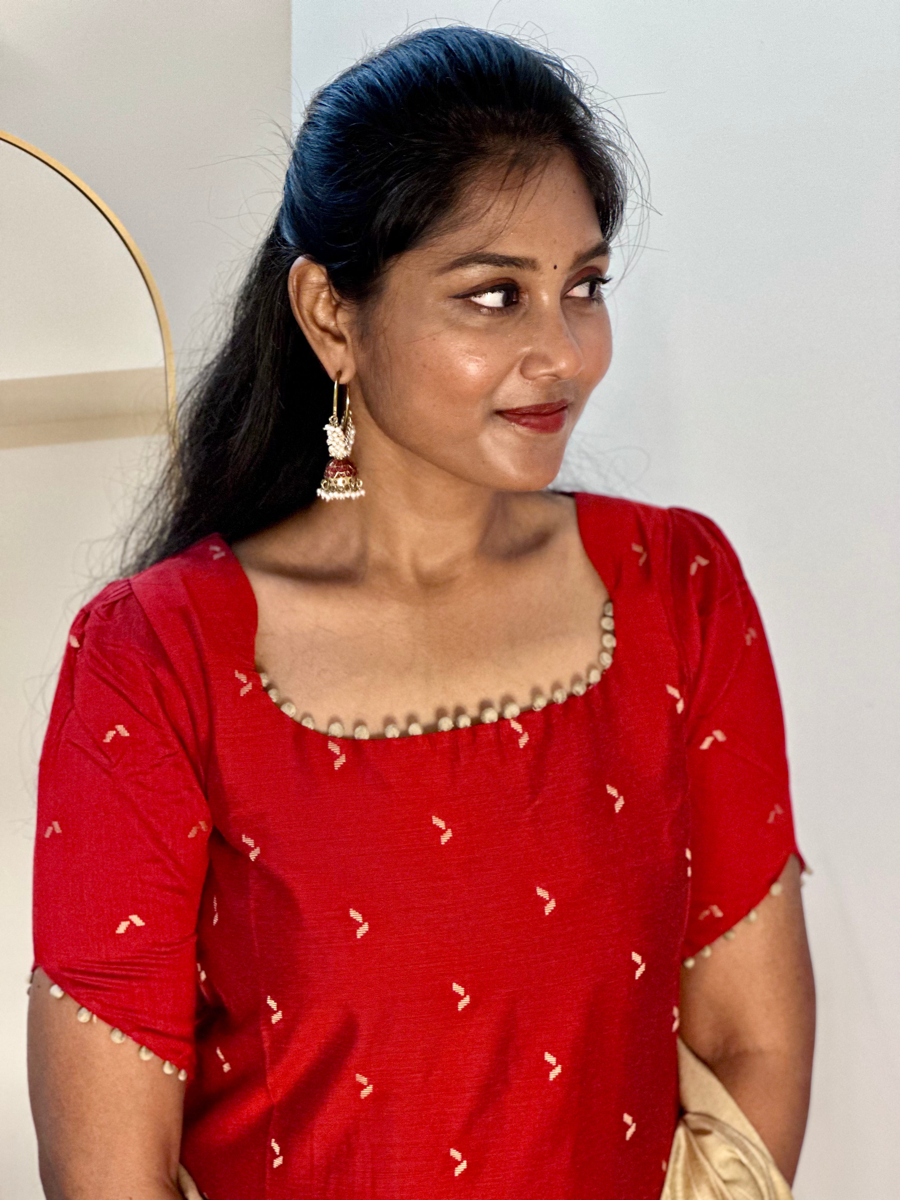 SIYA057 | Kavira Raw Silk Kurta Set (3-Piece)
