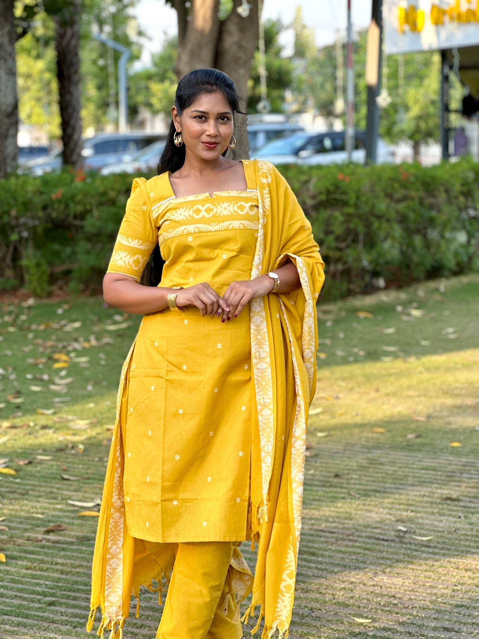 SIYA100 | Noorika Premium Jacquard Cotton Kurta Set (3 -Piece)