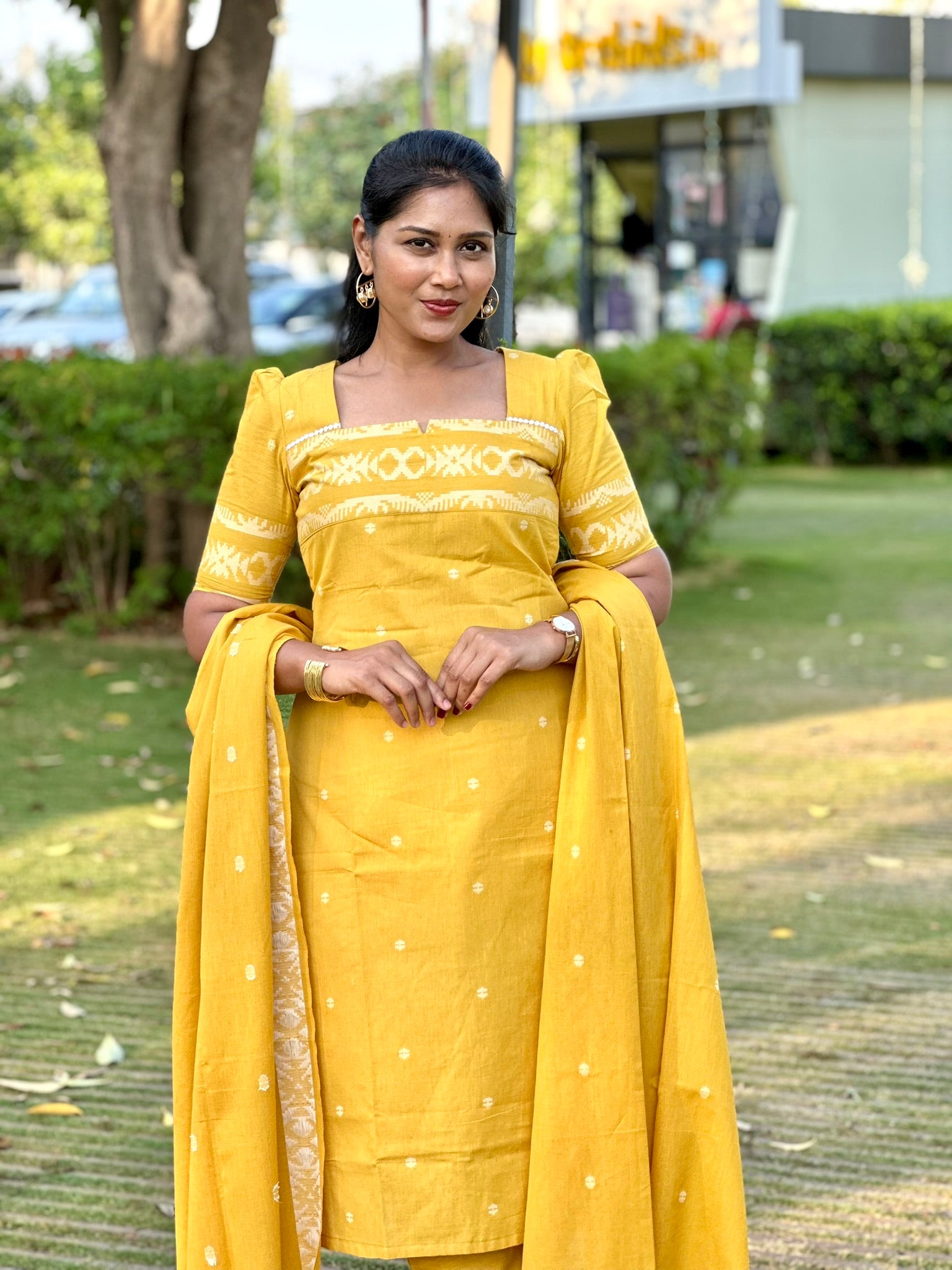 SIYA100 | Noorika Premium Jacquard Cotton Kurta Set (3 -Piece)