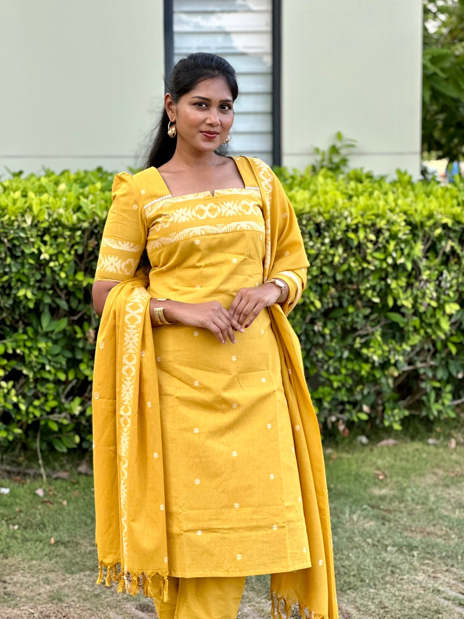 SIYA100 | Noorika Premium Jacquard Cotton Kurta Set (3 -Piece)