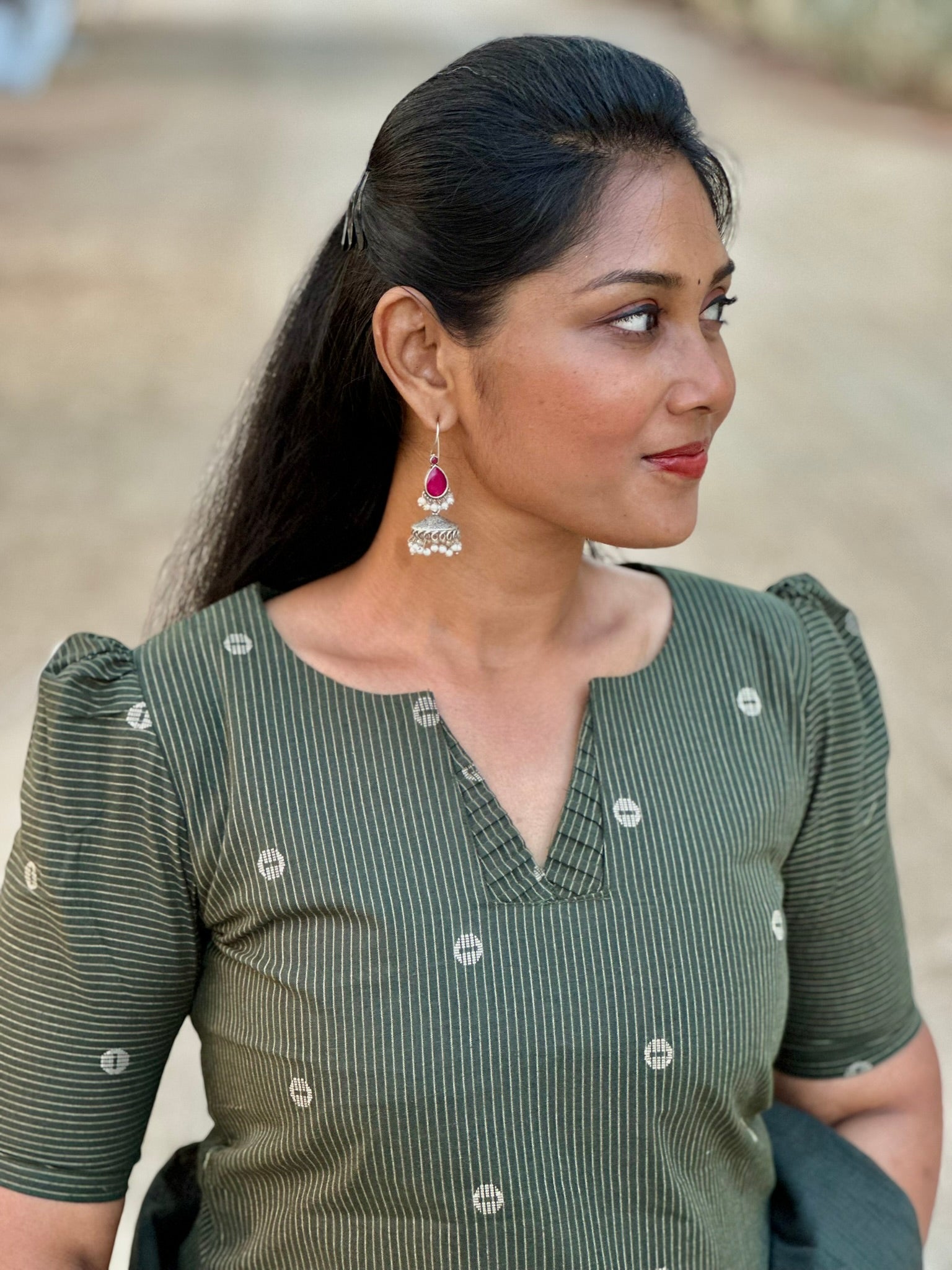 SIYA101 | Aarunya Handloom Cotton 3-Piece Kurta Set