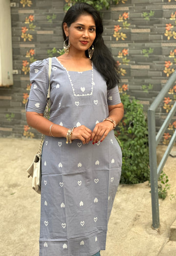 SIYA103 Grey |Elira Premium Cotton Top
