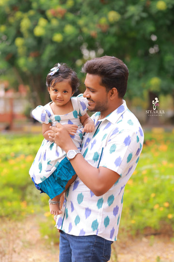 SIYA108 | Men’s Ikat Handloom Kurta – Classic Festive Wear
