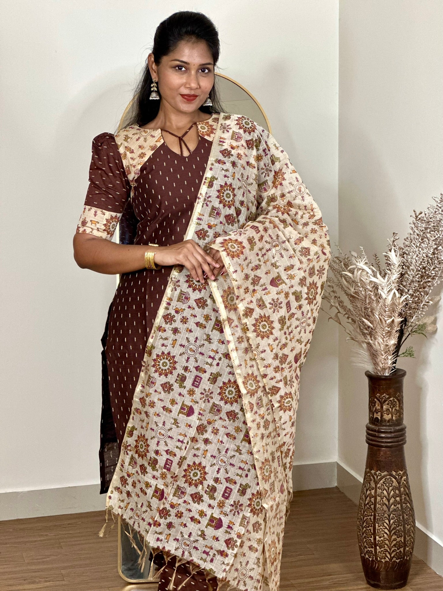 SIYA104 | Saira Slub Cotton 3-Piece Kurta Set | SIYA104