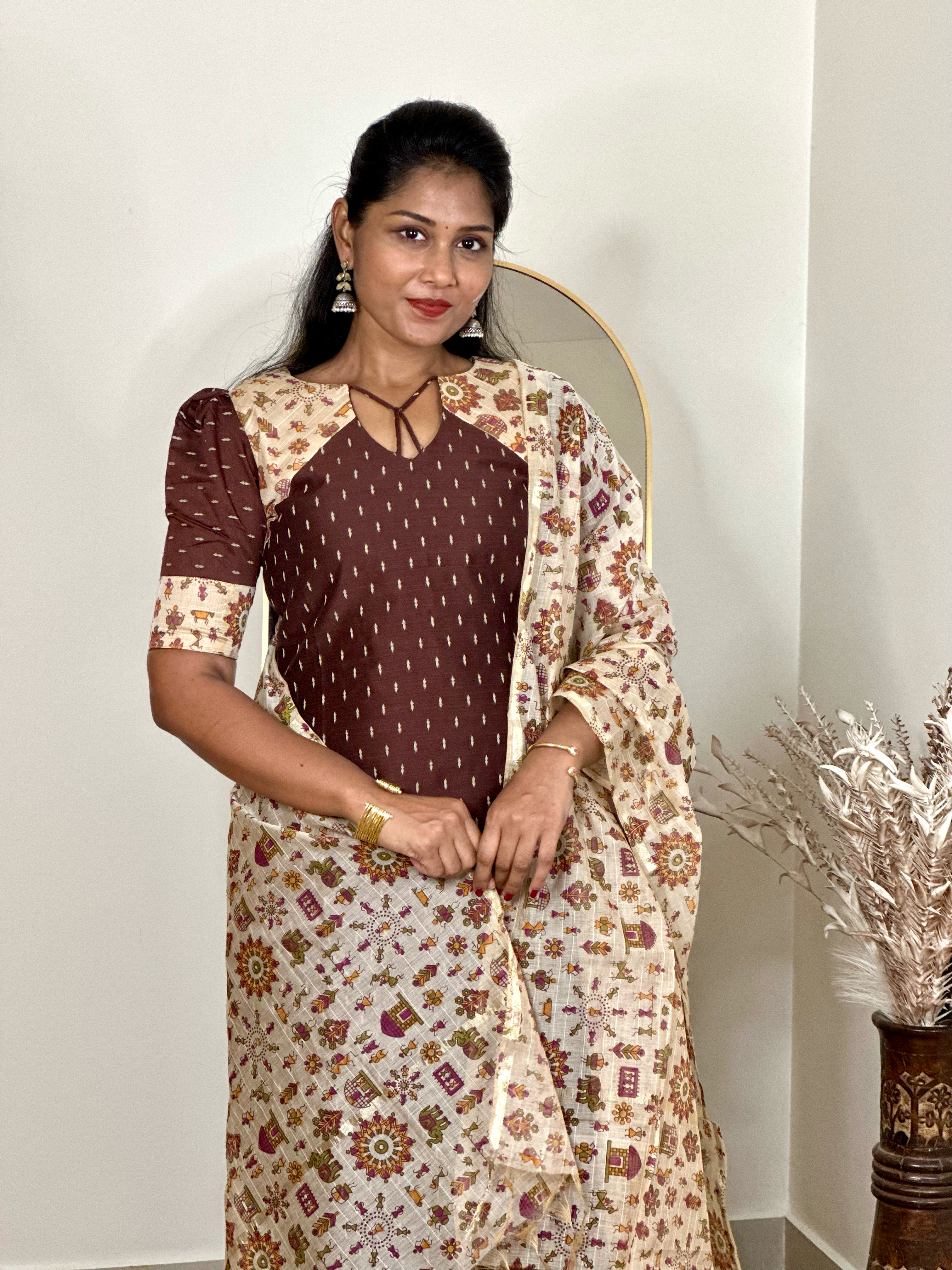 SIYA104 | Saira Slub Cotton 3-Piece Kurta Set | SIYA104