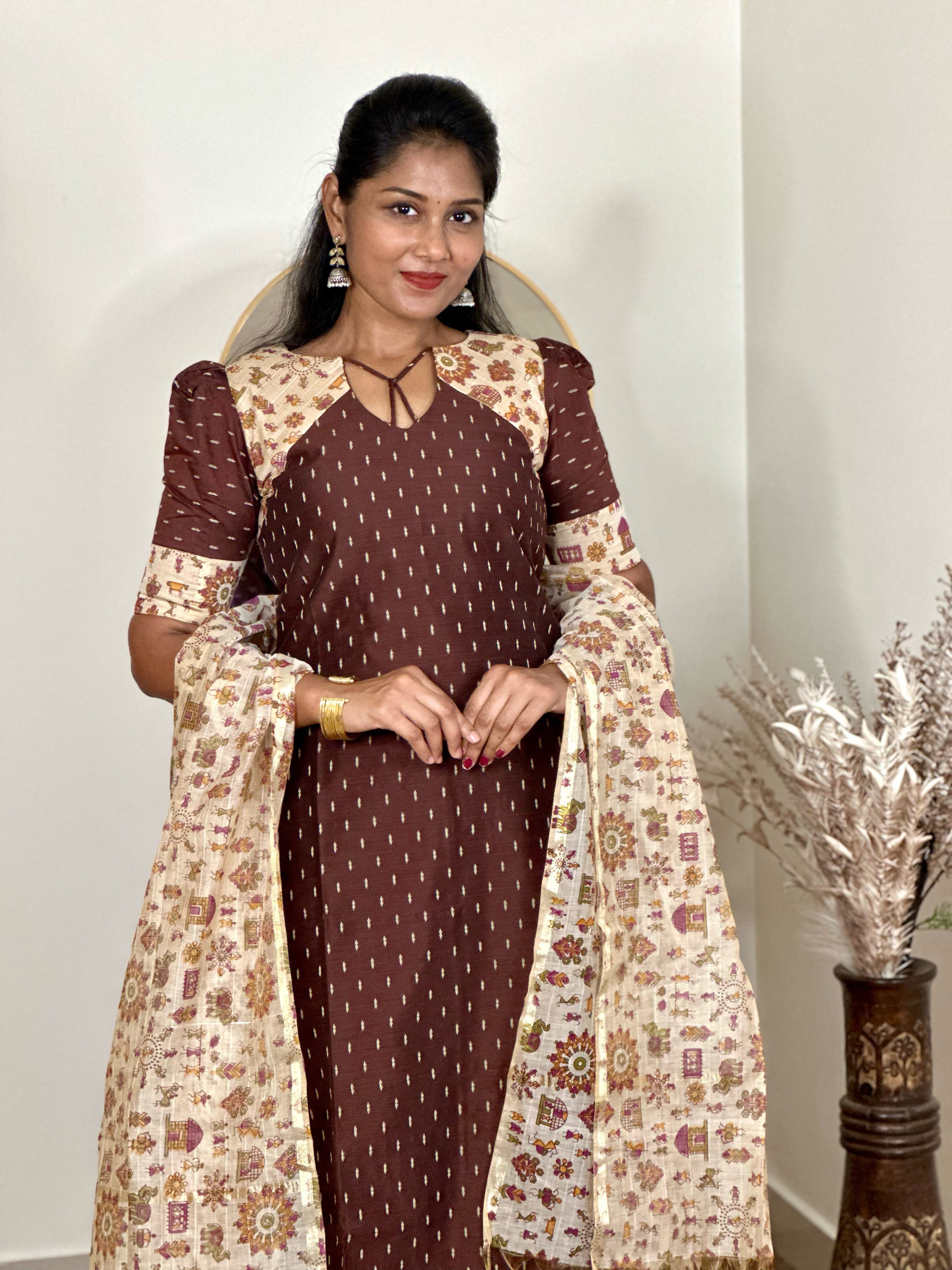 SIYA104 | Saira Slub Cotton 3-Piece Kurta Set | SIYA104